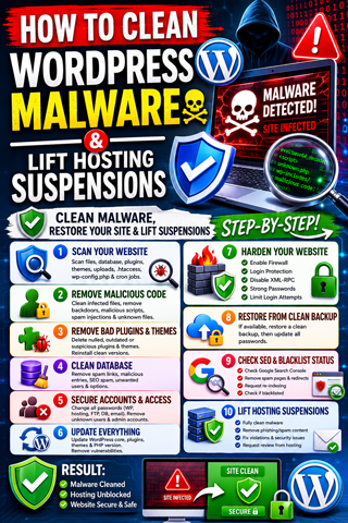Fix Red Malware Warning Screen WordPress